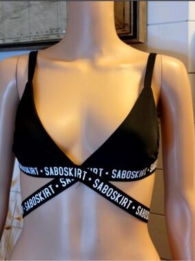 Sabo Skirt Black Bralette/swim top